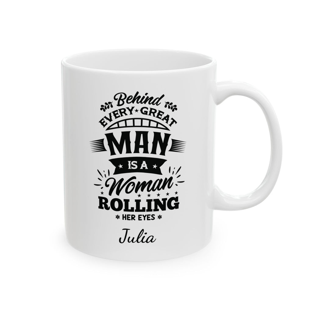 Personalized funny wife quote mug for wife, front view
