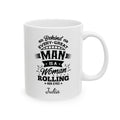 Personalized funny wife quote mug for wife, front view