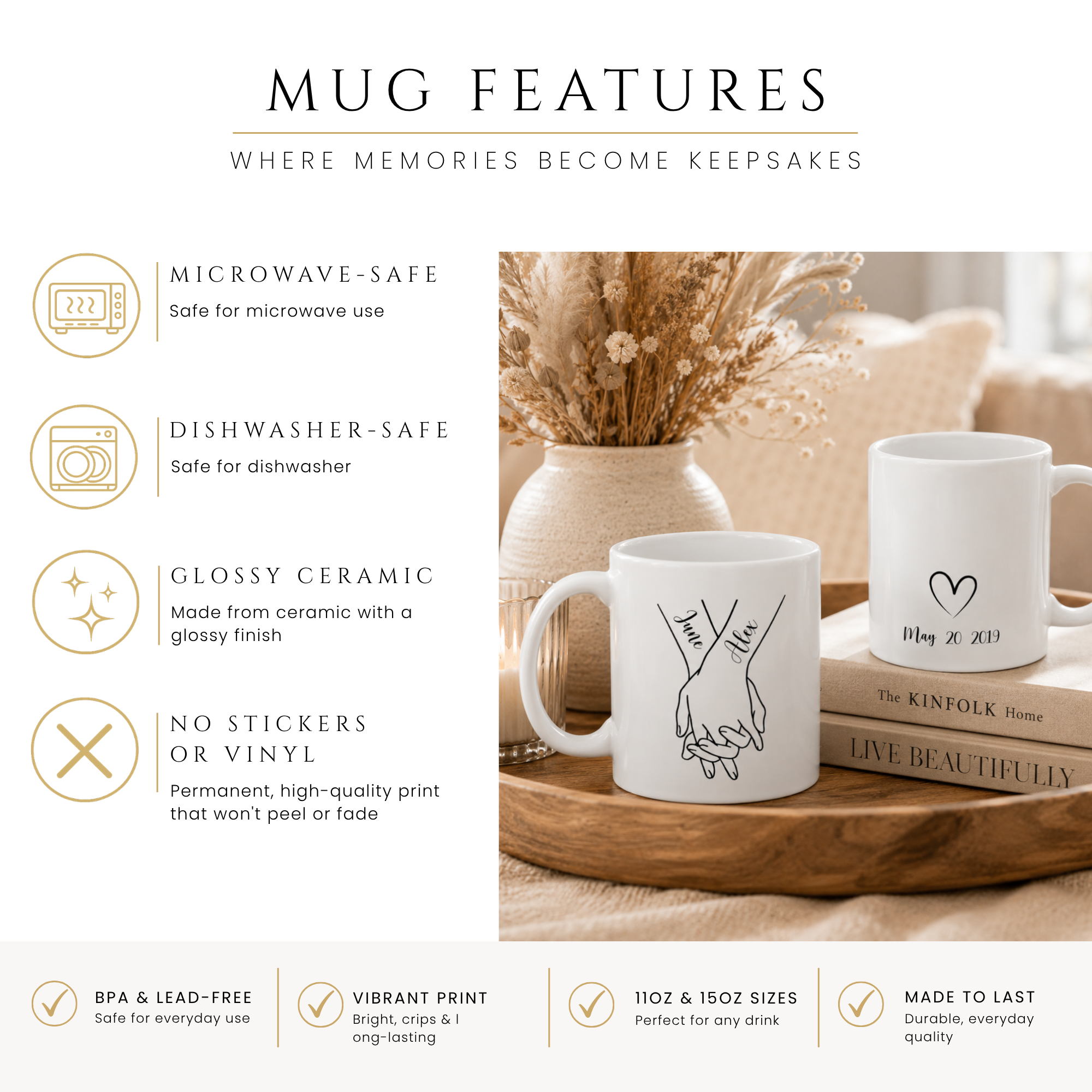 Close-up of the couple hands design with personalized name