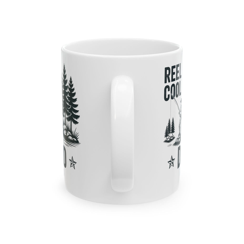Personalized ceramic mug features — dishwasher and microwave safe
