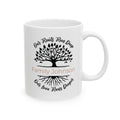 Personalized family tree mug for family, front view