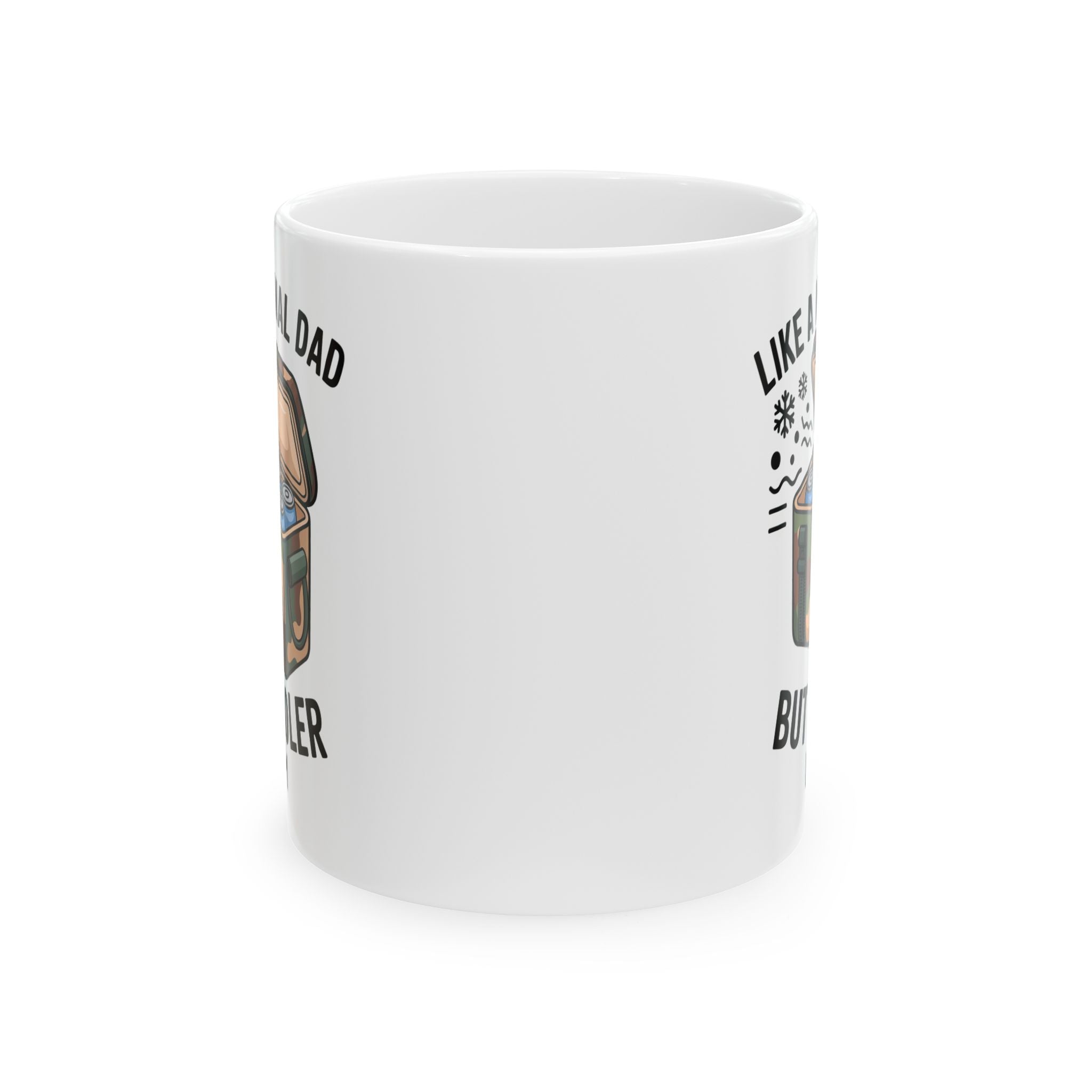 Personalized like a normal dad but cooler mug held in hand